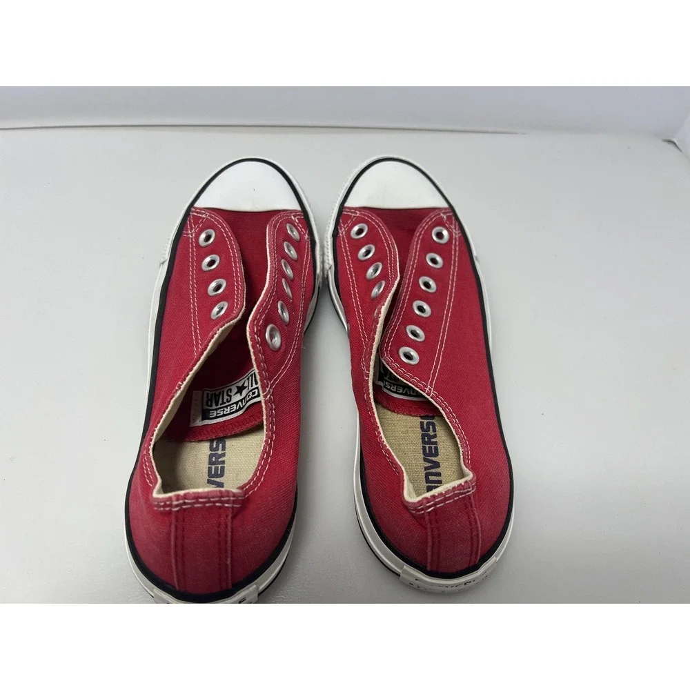 Converse Chuck Taylor‎ All Star Shoes Mens 5 Red Canvas Lace Up Low Top Sneakers - Picture 5 of 10